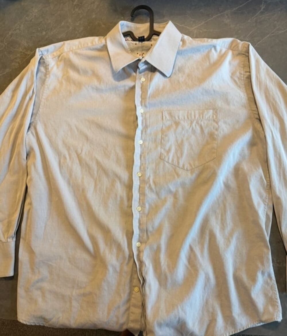 Ted Baker London Men's Bengal Stripe Cotton Dress Shirt - Men's Size L